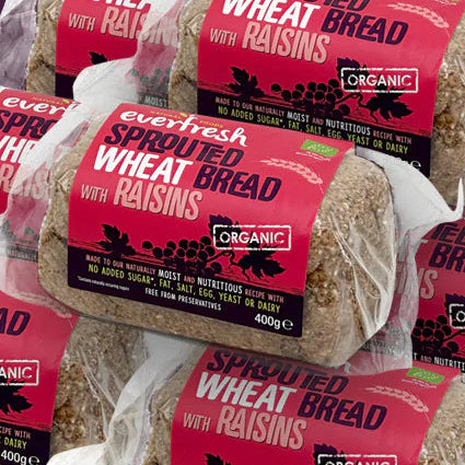 Everfresh - Sprouted Wheat Loaf with Raisins BBE 03/2026