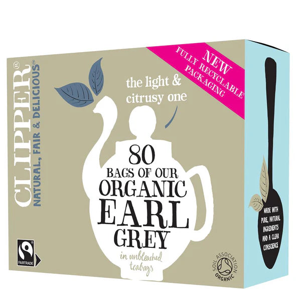 Clipper Fairtrade Organic Earl Grey Tea 80 bags