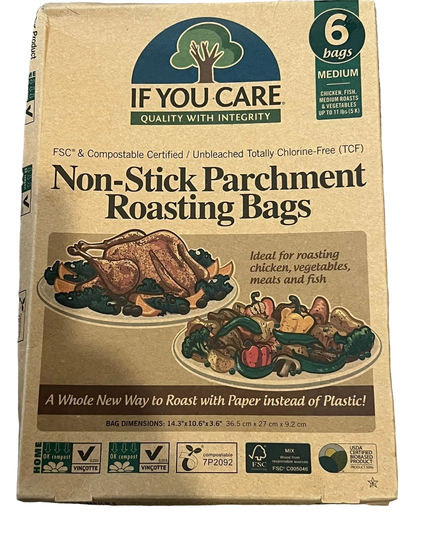 If You Care - Non Stick Parchment Roasting Bags