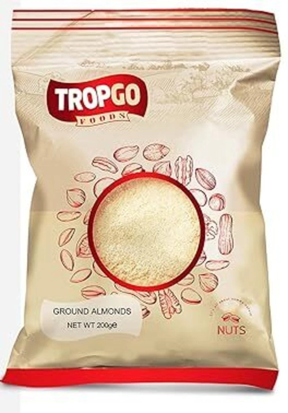 Tropgo Foods | Ground Almonds | 1 x 200g BBE Marb 2025