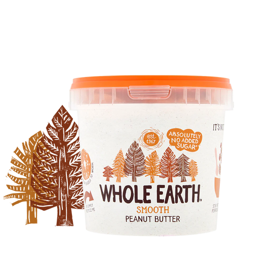Whole Earth Smooth Peanut Butter No Added Sugar 1000g BBE 02/2027