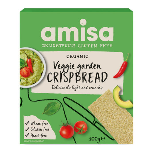 Amisa Organic Gluten Free Crispbread 100g- Various Flavours