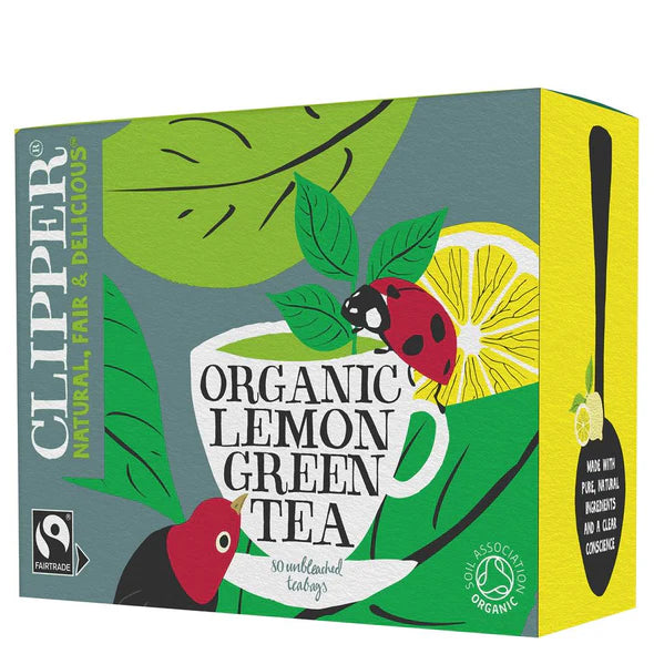 Clipper Organic Lemon Green Tea Bags | 80 Teabags