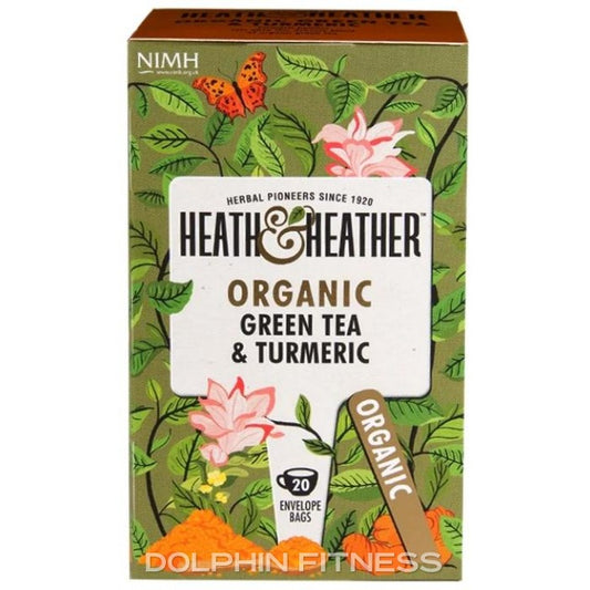 Heath And Heather Organic Green Tea & Turmeric 20 Bags