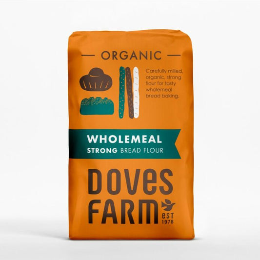 Dove Farm Organic Wholemeal Strong Bread Flour  1.5kg BBE 05/10/2026