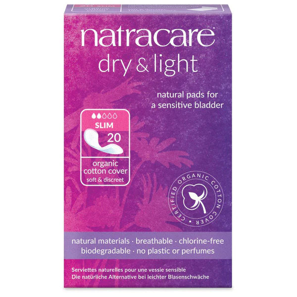 Natracare Dry & Light Incontinence - 20 Slim Pads