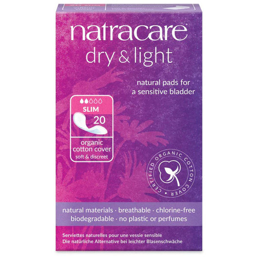 Natracare Dry & Light Incontinence - 20 Slim Pads
