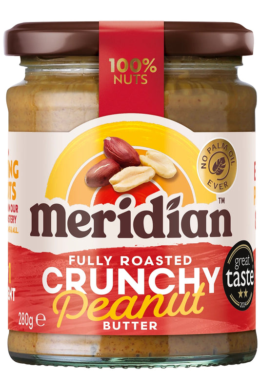 Meridian Crunchy Peanut Butter - 280g BBE11/2026