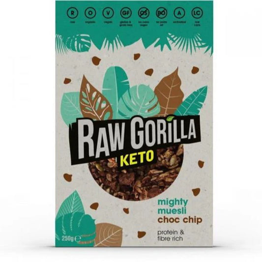 Raw Gorilla keto muesli Chocolate chip  250g BBE 05/03/2026