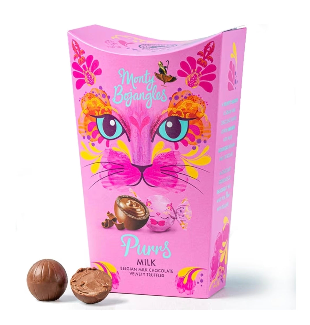 MONTY BOJANGLES PURRS – MILK CHOCOLATE TRUFFLES 200G