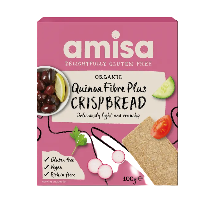 Amisa Organic Gluten Free Crispbread 100g- Various Flavours