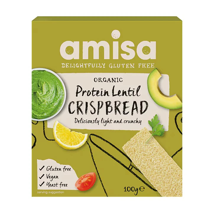 Amisa Organic Gluten Free Crispbread 100g- Various Flavours