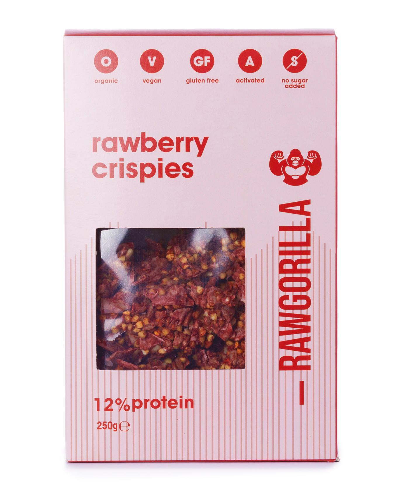 Rawgorilla Crispies- Various Flavours- 250g BBE 20/10/2026