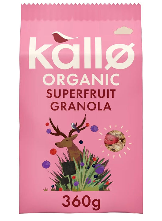 Kallo Organic Superfuit Granola- 360g BBE 14/01/2027