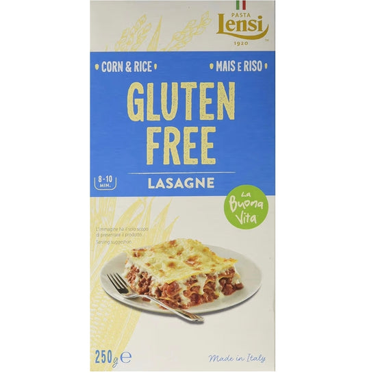 Pasta Lensi Gluten free Lasagne sheets 250g BBE 25/10/2027