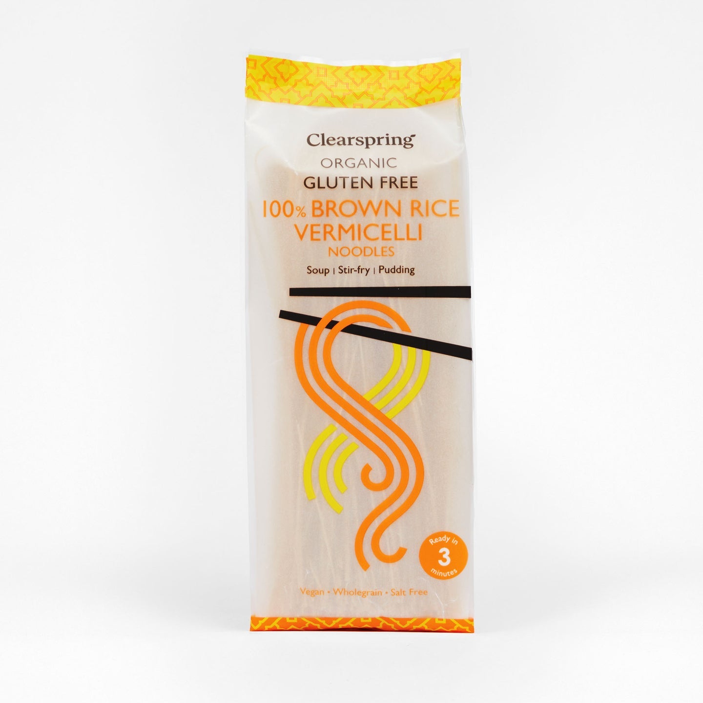 Clearspring Organic Gluten Free 100% Brown Rice Vermicelli 180g Noodles BBE 23/06/2027