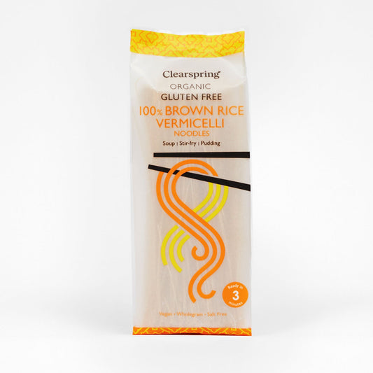 Clearspring Organic Gluten Free 100% Brown Rice Vermicelli 180g Noodles BBE 23/06/2027