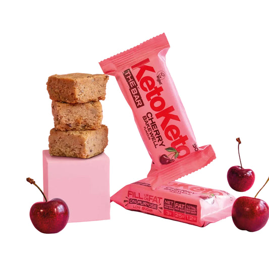 Keto Keto Cherry Bakewell Bar 50g Pack of 4