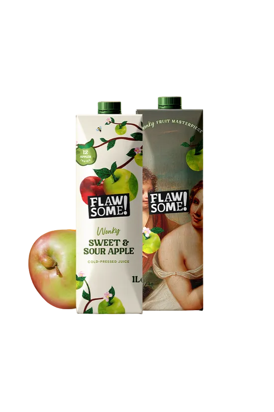Flawsome! Wonkey Sweet & Sour Apple Juice 1ltr