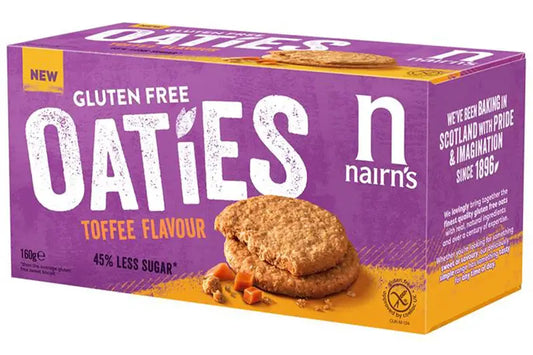 Nairns Gluten Free Toffee Oaties 160g BBE 11/2026