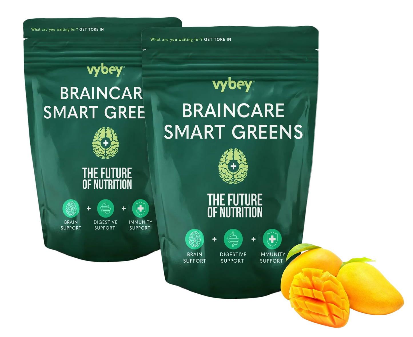 Braincare Smart Greens Powder bbe 06/2026