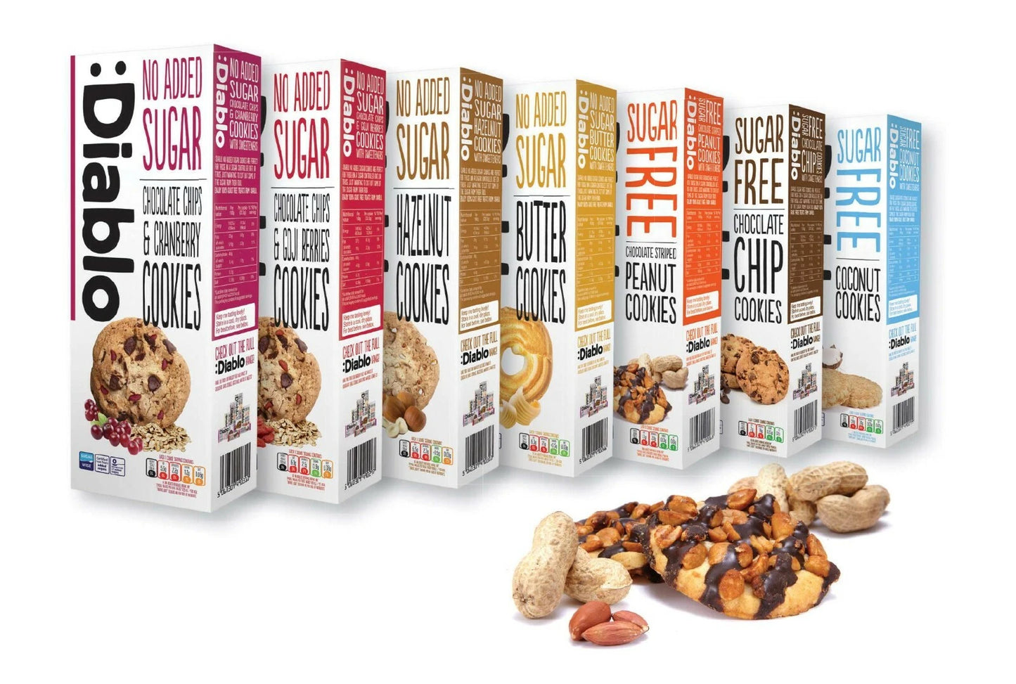 Diablo NO Added Sugar Cookies 135g Cookie Biscuits