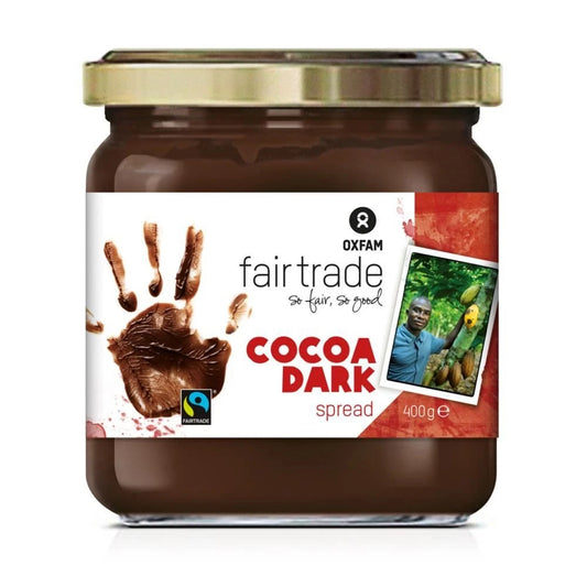 Oxfam Fair Trade Dark Chocolate Spread 400g BB 14/02/.2026