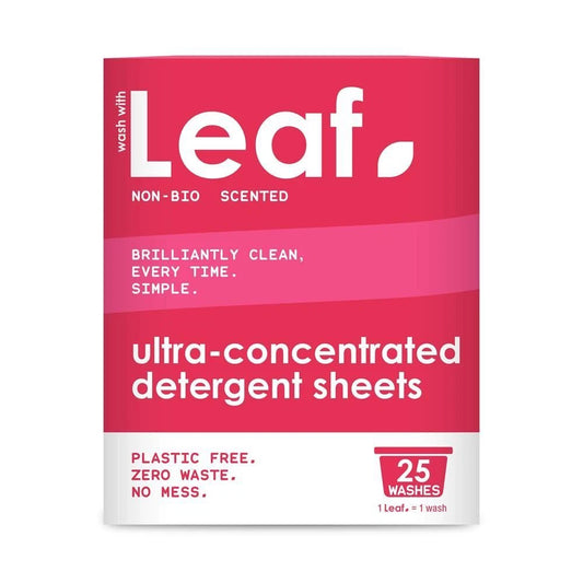 Wash With Leaf Non Bio Laundry Detergent Sheets - 25 Washes
