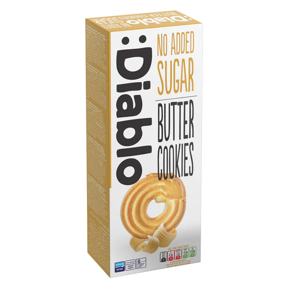 Diablo NO Added Sugar Cookies 135g Cookie Biscuits